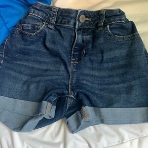 Size 8, made in China girls blue jeans, shorts